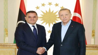 Cumhurbaşkanı Erdoğan, Libya Başbakanı Abdülhamid Dibeybeyi kabul etti