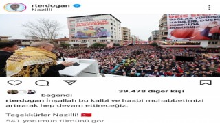 Cumhurbaşkanı Erdoğandan Nazilliye teşekkür