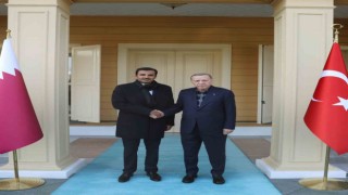 Cumhurbaşkanı Recep Tayyip Erdoğanın Katar Emiri Al Sani ile görüşmesi başladı