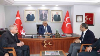 DAİMFED Genel Başkanı Karslıoğlu, MHP İl Başkanı Kanlıyla inşaat sektörünün sorunlarını konuştu