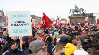 Danimarkada resmi tatil protestosu