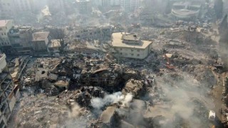 Depremde 6ncı gün: Kahramanmaraşta son durum havadan görüntülendi