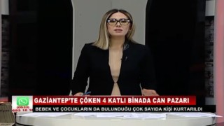 Depreme canlı yayında yakalandı, spikerin zor anları kamerada