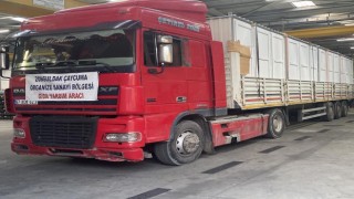 Depremzedeler için OSBden seyyar tuvalet ve duş kabinleri yola çıktı
