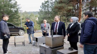 Depremzedeler için soba üretiyorlar