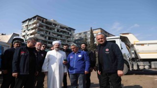 Diyanet İşleri Başkanı Erbaş, Hatayda incelemelerde bulundu