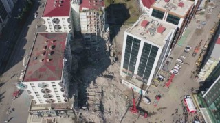 Diyarbakır Galeria Sitesi havadan görüntülendi, depremin izleri yürek burktu