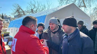 Düzce Kızılay, deprem bölgesinde köylere ulaşıyor