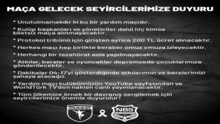 Efeler 09 SFK ve Nazilli Belediyespordan yardım maçı uyarısı
