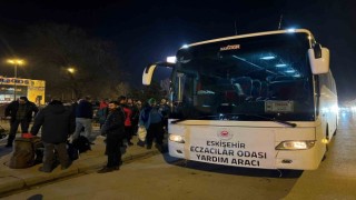 Eskişehir Eczacılar Odasının deprem bölgelerine ilaç temini devam ediyor