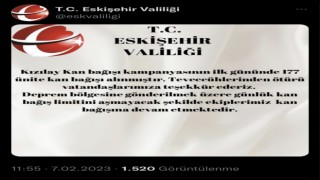 Eskişehir Valiliği bağışlanan kan miktarını açıkladı