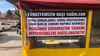 Eskişehirli esnaf bir günlük gelirini depremzedelere bağışladı