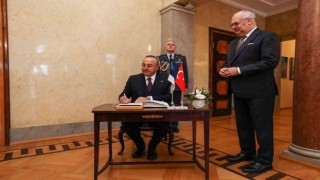 Estonya Cumhurbaşkanı Karis, Bakan Çavuşoğlunu kabul etti