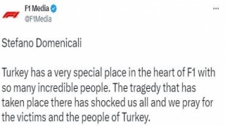 Formula 1den, Türkiyeye geçmiş olsun mesajı