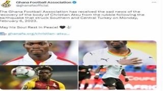 Gana Futbol Federasyonundan Atsu için taziye mesajı