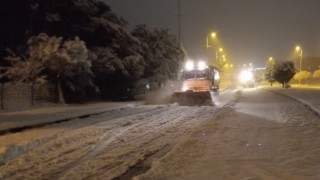 Gaziantepte yoğun karla mücadele