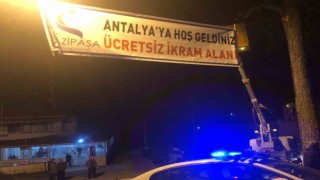 Gazipaşada köy konağı afetzedelerin hizmetinde