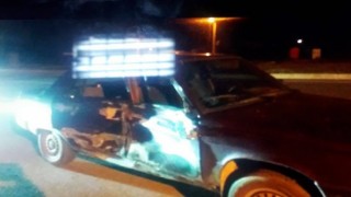 Gazipaşada otomobil ile motosiklet çarpıştı: 2 yaralı