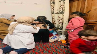 Gazipaşaya getirilen depremzedeler sağlık kontrolünden geçiriliyor