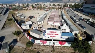 Gemlik Konteyner Kent havadan görüntülendi