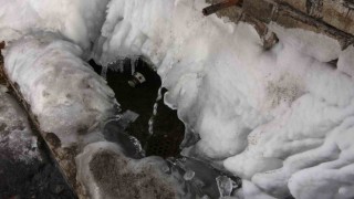 Göle eksi 21,3 derece: Araçlar soğuktan çalışmadı