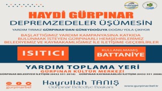Gürpınar Belediyesinden depremzedeler için yardım kampanyası
