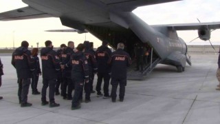 Hatayda görev yapan 56 AFAD personeli İstanbula geldi