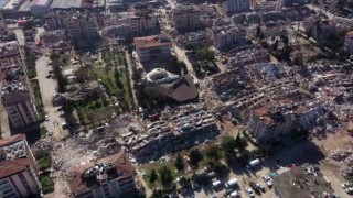 Hataydaki acı manzara havadan görüntülendi