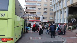 Hataydaki depremzedeler Nazilliye getirildi
