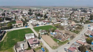 Hatayın en küçük ilçesi Kumlu, depremlerin ardından havadan görüntülendi