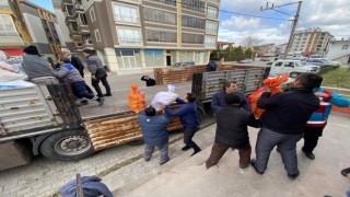 Havrandan bölgeye yardımlar aralıksız sürüyor