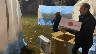 Hayırsever Aldudaktan 400 aileye ısıtıcı ve battaniye yardımı
