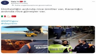 İtalyadan Türkiyeye anlamlı mesaj: “Karanlığın ardında nice güneşler var”
