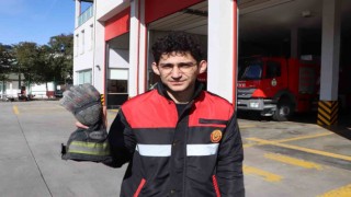 İtfaiye personelinin ‘eldiveni kurtuluşun hikayesi oldu
