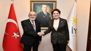 İYİ Parti lideri Akşener, Temel Karamollaoğlunu kabul etti