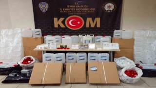 İzmirde sahte etil alkol kaçakçılarına operasyon