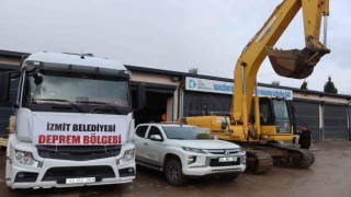 İzmitten yola çıkan iş makineleri Hataya ulaştı
