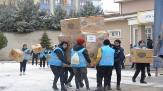 Kahramankazandan deprem bölgesine 2 tır dolusu yardım