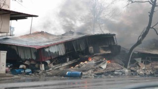 Kahramanmaraş toptancılar çarşısı yerle bir oldu