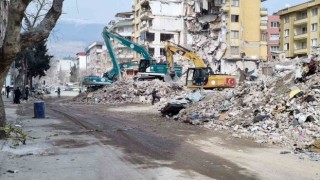 Kahramanmaraşta depremin verdiği yıkım böyle görüntülendi