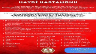 Kastamonuda deprem bölgesindeki vatandaşlar için yardım kampanyası başlatıldı