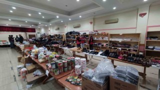 Kastamonuda depremzedeler için Kızılay tarafından sosyal market açıldı