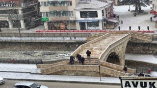 Kastamonuda kar yağışı etkili oluyor