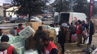 Kastamonudan asrın felaketinde deprem bölgesine 59 tır yardım gönderildi