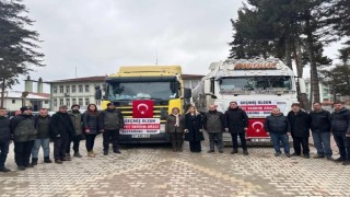 Kastamonudan deprem bölgesine yakacak yardımı