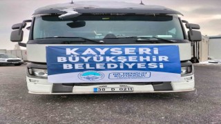 Kayseri Büyükşehirin deprem bölgesine yardım turu sayısı 40a ulaştı