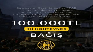 Keşanspor topladıkları 100 bin TLyi yaşam konteyneri kampanyasına yatırdı