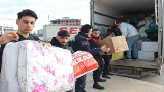 Kırklarelinde deprem bölgesine yardımlar sürüyor