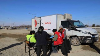 Kızılay mobil sağlık araçları ilk gün 600den fazla depremzedeye ulaştı
