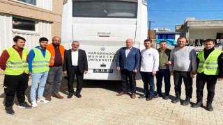 KMÜ deprem bölgesinde aşevi kurdu